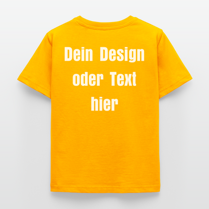 Kinder T-Shirt - personalisierbare Vorder- und Rückseite - Gold