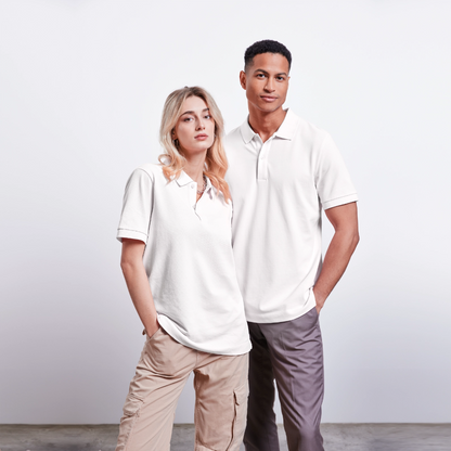 Stanley/Stella Unisex Bio-Poloshirt PREPSTER - personalisierbar - Weiß