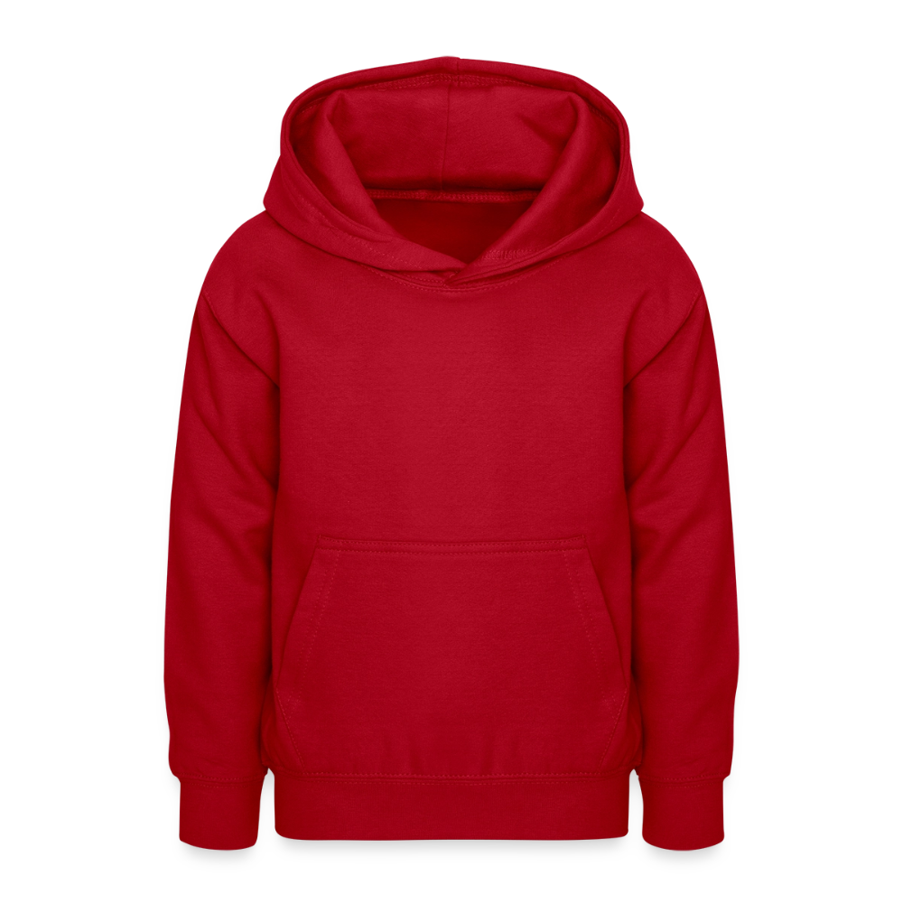 Teenager Hoodie - personalisierbare Vorder- und Rückseite - Rot
