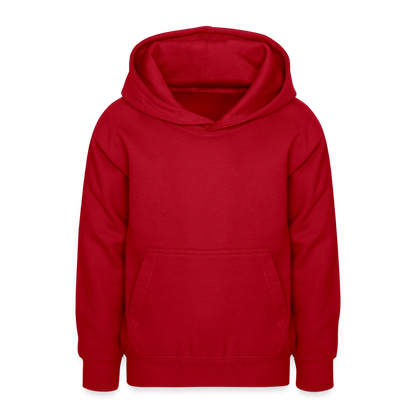 Teenager Hoodie - personalisierbare Vorder- und Rückseite - Rot
