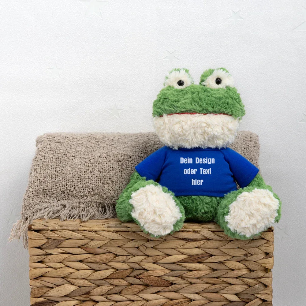 MiniFeet® Frosch Torge - personalisierbar - Königsblau