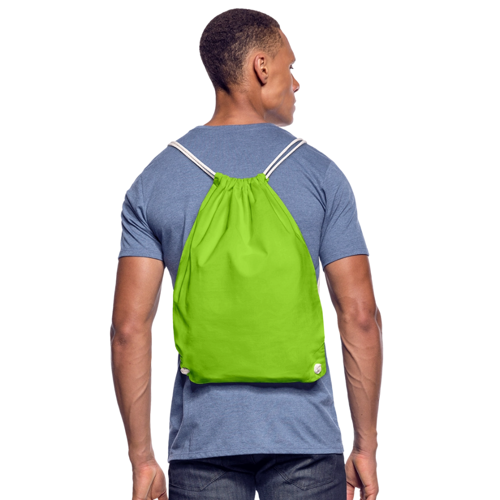 Turnbeutel - personalisierbar - Neongrün
