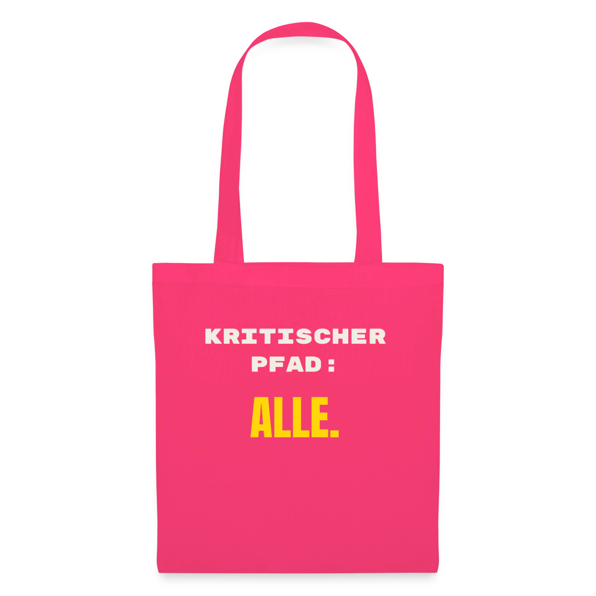 Kritischer Pfad: alle. Stoffbeutel, Farbe Azalea