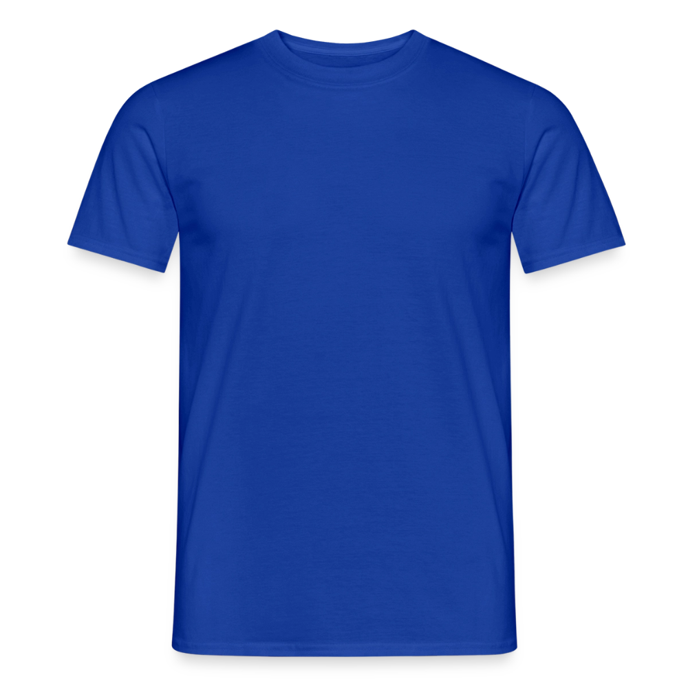 Männer T-Shirt - personalisierbare Vorder- und Rückseite - Dunkelblau