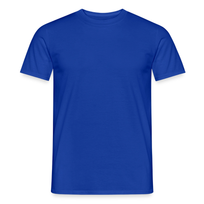Männer T-Shirt - personalisierbare Vorder- und Rückseite - Dunkelblau