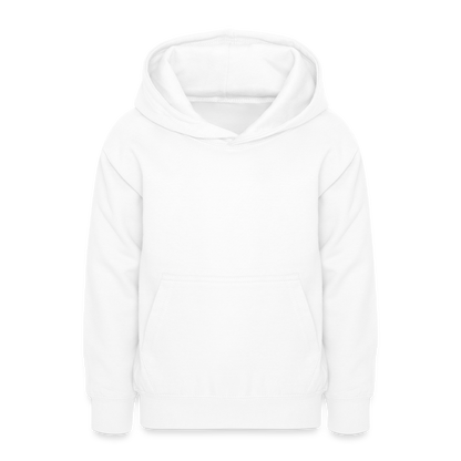 Teenager Hoodie - personalisierbare Vorder- und Rückseite - Weiß
