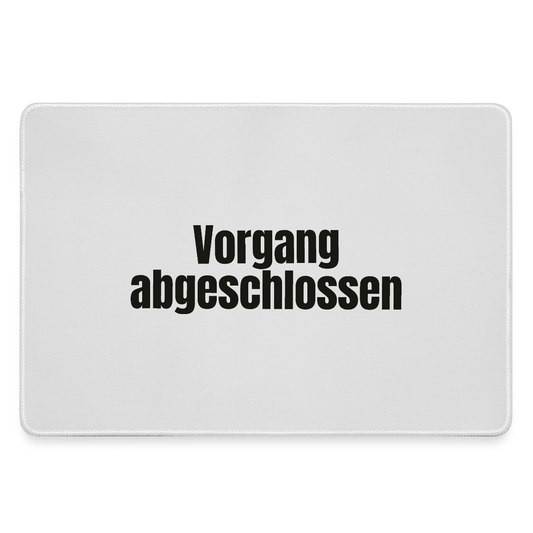 "Vorgang abgeschlossen" Motiv-Mousepad, Farbe Grau