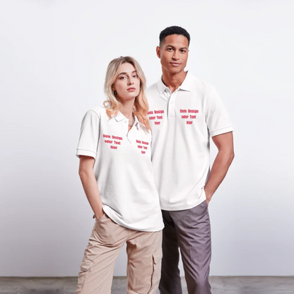 Stanley/Stella Unisex Bio-Poloshirt PREPSTER - personalisierbar - Weiß
