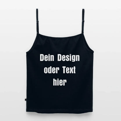 Frauen Spaghetti Tank Top - personalisierbar - Navy