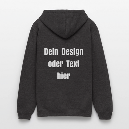 Unisex Hoodie - personalisierbare Vorder- und Rückseite - Anthrazit