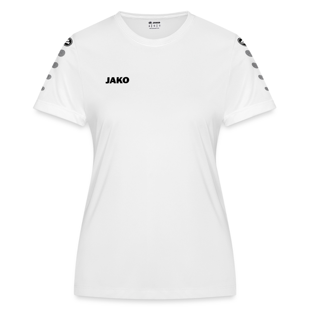 JAKO Frauen Trikot Team - personalisierbare Vorder- und Rückseite - Weiß