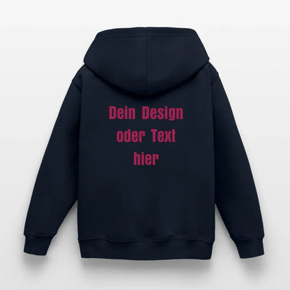 Kinder Hoodie - personalisierbare Vorder- und Rückseite - Navy