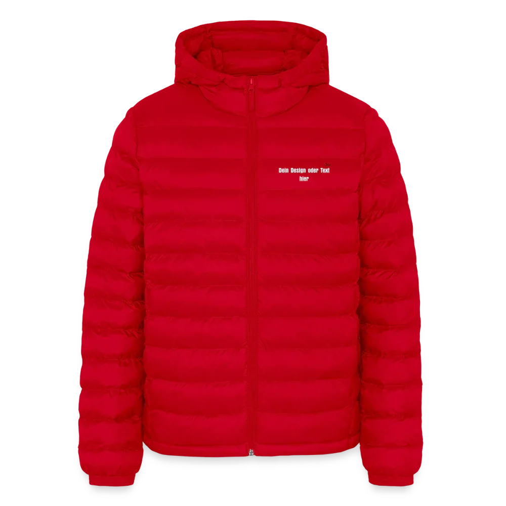 LIGHTWEIGHT Männer Pufferjacke von Stanley/Stella - personalisierbar - Rot