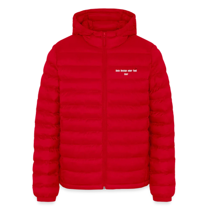 LIGHTWEIGHT Männer Pufferjacke von Stanley/Stella - personalisierbar - Rot
