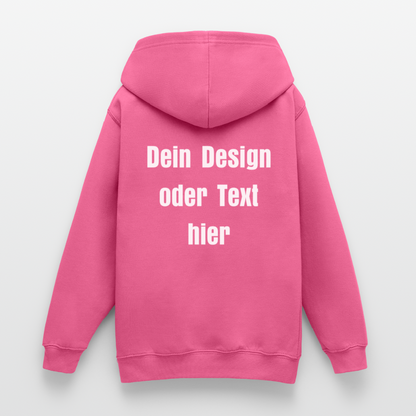 Teenager Hoodie - personalisierbare Vorder- und Rückseite - Pink