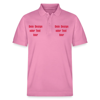 Stanley/Stella Unisex Bio-Poloshirt PREPSTER - personalisierbar - Blasenrosa