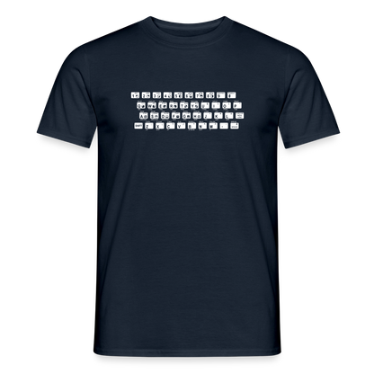 48K ZX Spectrum Motiv-T-Shirt für Männer, Farbe Navy