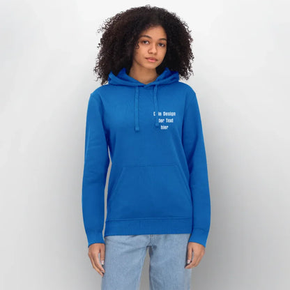 Stanley/Stella Unisex Bio-Hoodie DRUMMER - personalisierbare Vorder- und Rückseite - Königsblau