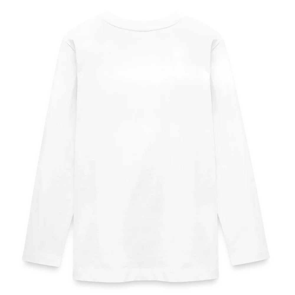 Teenager Premium Langarmshirt - personalisierbare Vorder- und Rückseite - Weiß