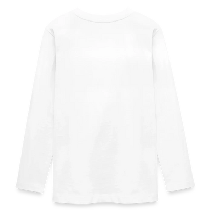 Teenager Premium Langarmshirt - personalisierbare Vorder- und Rückseite - Weiß