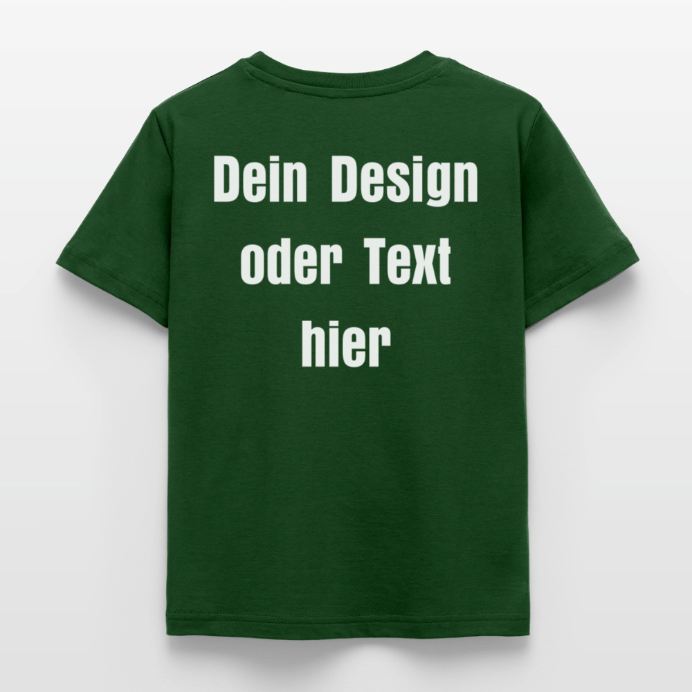 Kinder T-Shirt - personalisierbare Vorder- und Rückseite - Forstgrün 