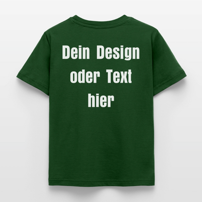 Kinder T-Shirt - personalisierbare Vorder- und Rückseite - Forstgrün 