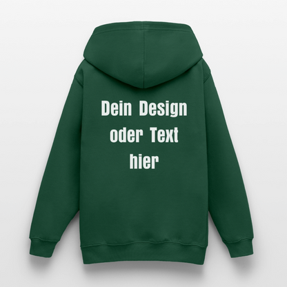 Teenager Hoodie - personalisierbare Vorder- und Rückseite - Flaschengrün