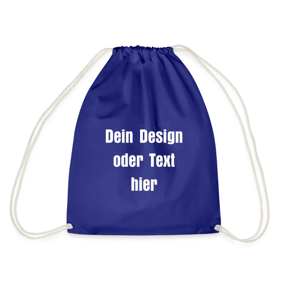 Turnbeutel - personalisierbar - Königsblau