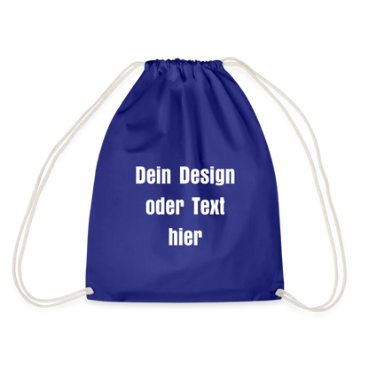 Turnbeutel - personalisierbar - Königsblau
