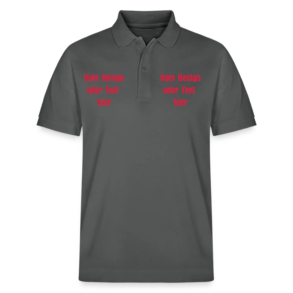 Stanley/Stella Unisex Bio-Poloshirt PREPSTER - personalisierbar - Anthrazit