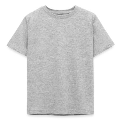 Kinder T-Shirt - personalisierbare Vorder- und Rückseite - Grau meliert