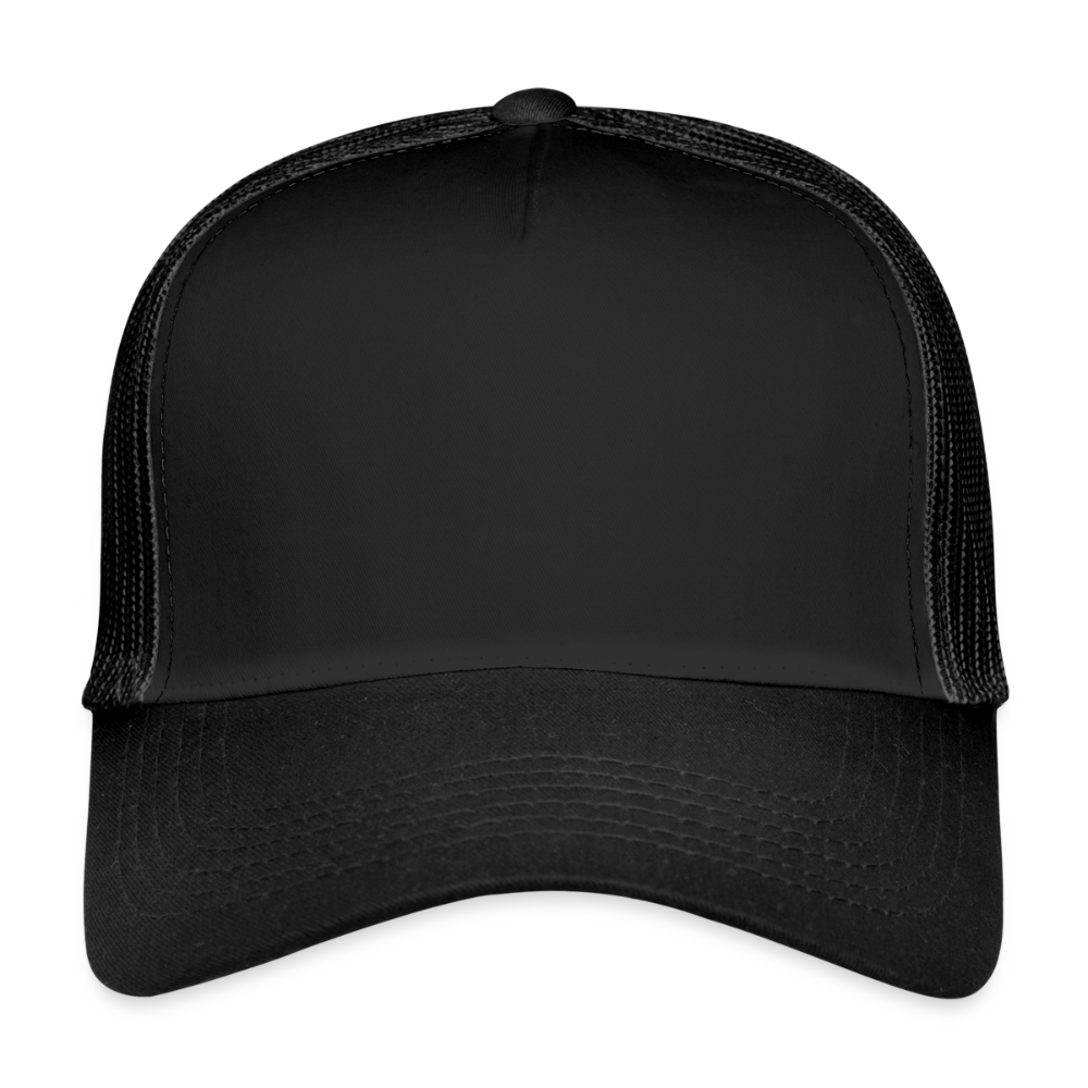 Trucker Cap - personalisierbar - Schwarz/Schwarz