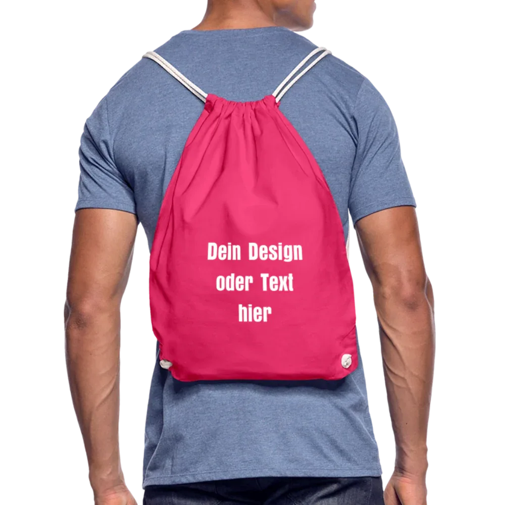 Turnbeutel - personalisierbar - Fuchsia