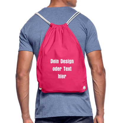 Turnbeutel - personalisierbar - Fuchsia