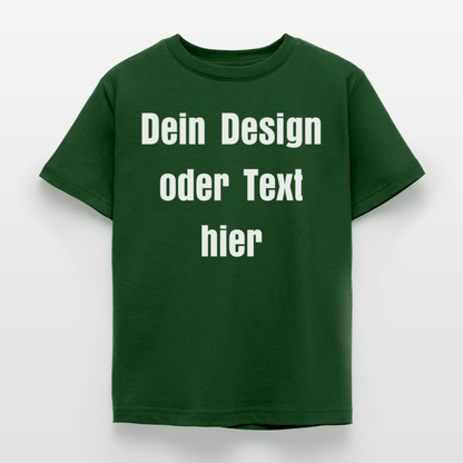 Kinder T-Shirt - personalisierbare Vorder- und Rückseite - Forstgrün 