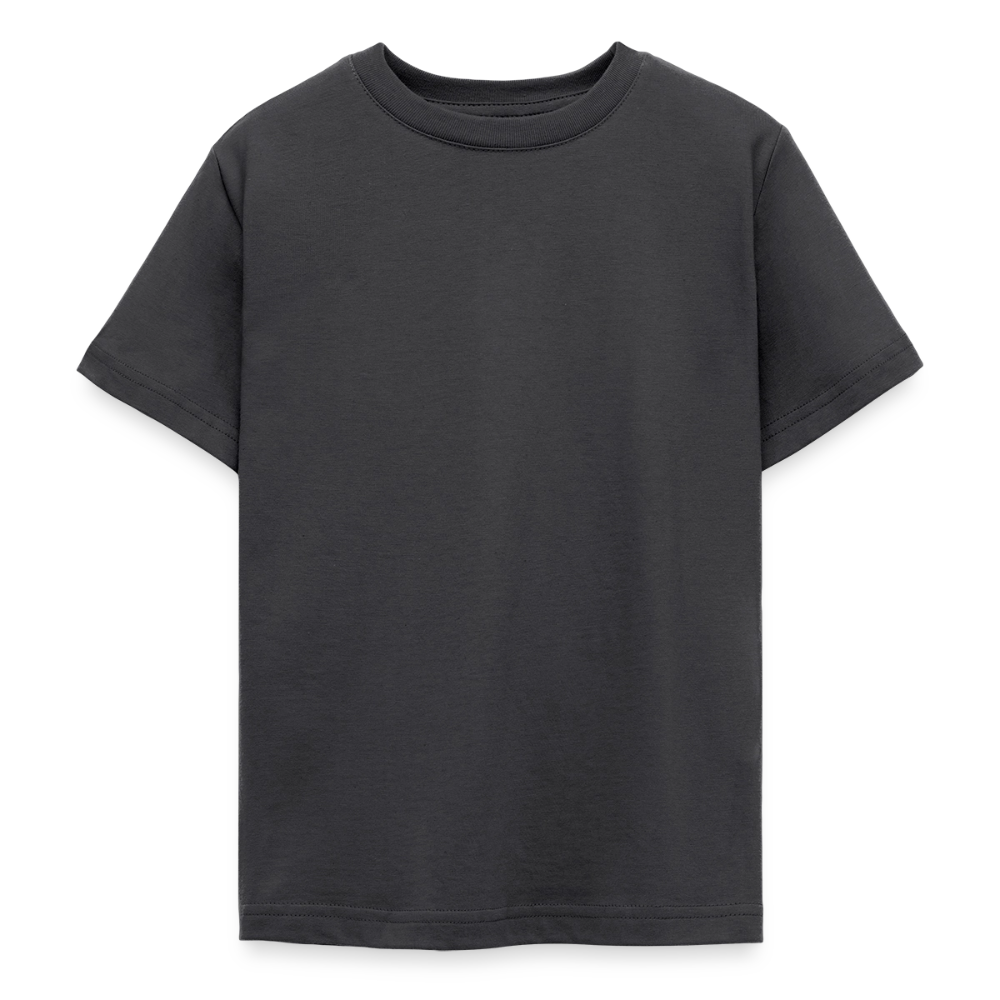 Teenager T-Shirt - personalisierbare Vorder- und Rückseite - Dunkelgrau