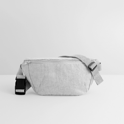 Stanley/Stella recycelte Gürteltasche - personalisierbar - Grau meliert