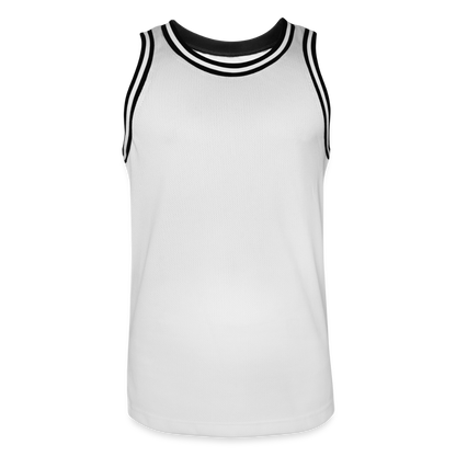 Männer Basketball-Trikot - personalisierbar - Weiß/Schwarz