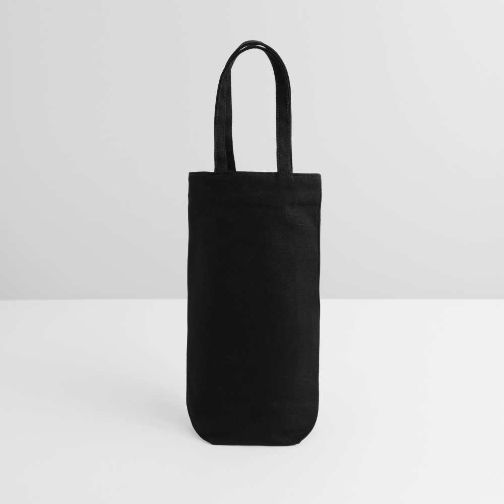 Geschenkbeutel für Flaschen - personalisierbar - Schwarz