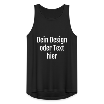 Funktionelles Männer Tank Top atmungsaktiv - personalisierbar - Schwarz