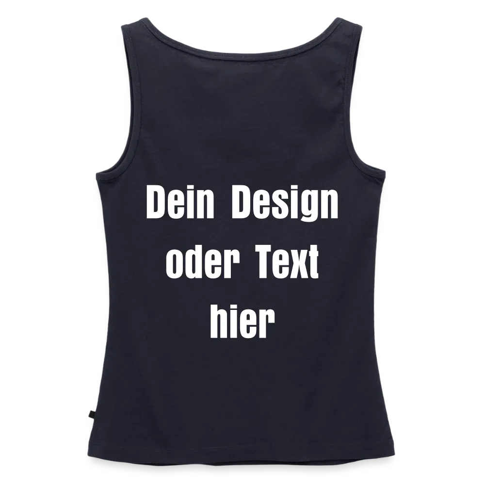 Frauen Premium Tank Top - personalisierbar - Navy