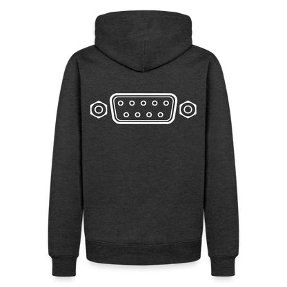 DB-9 RS-232 Retro Hoodie für Herren - Anthrazit meliert
