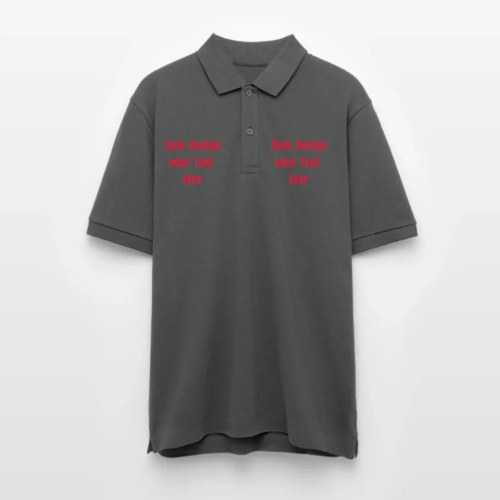Stanley/Stella Unisex Bio-Poloshirt PREPSTER - personalisierbar - Anthrazit