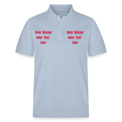 Stanley/Stella Unisex Bio-Poloshirt PREPSTER - personalisierbar - sky Blue