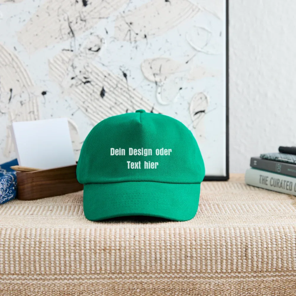 Kontrast Snapback Basecap für Kinder - personalisierbar - Grün