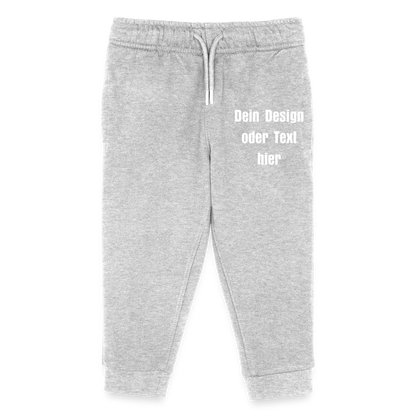 Stanley/Stella Kinder Bio Jogginghose Mini Mover - personalisierbar - Grau meliert