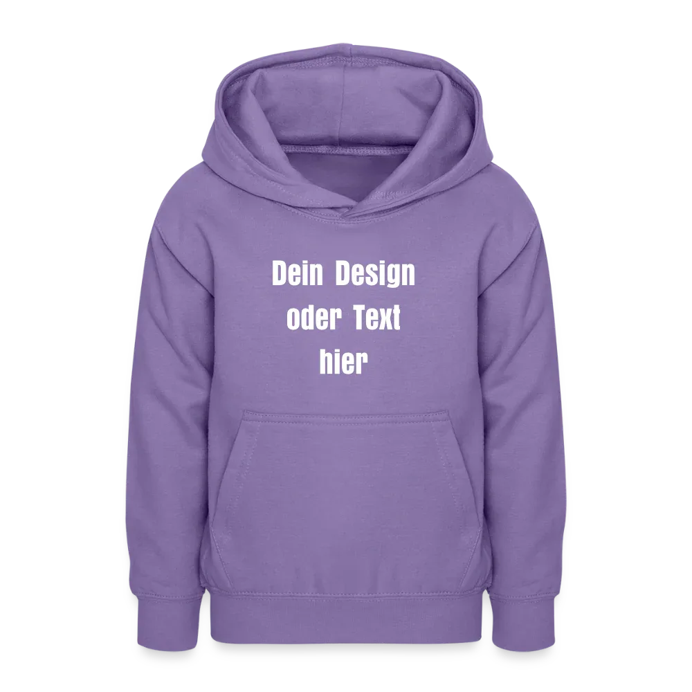 Teenager Hoodie - personalisierbare Vorder- und Rückseite - Lavendel