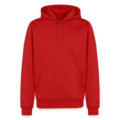 Männer Premium Hoodie - personalisierbare Vorder- und Rückseite - Rot