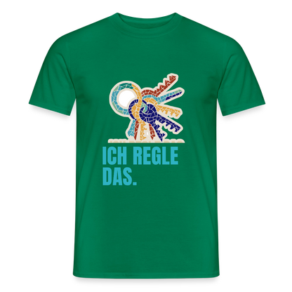 Ich regle das. Mosaik-Motiv Motiv-T-Shirt für Männer, Farbe Kelly Green