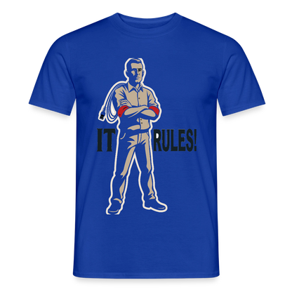 IT rules! Motiv-T-Shirt für Männer, Farbe Dunkelblau